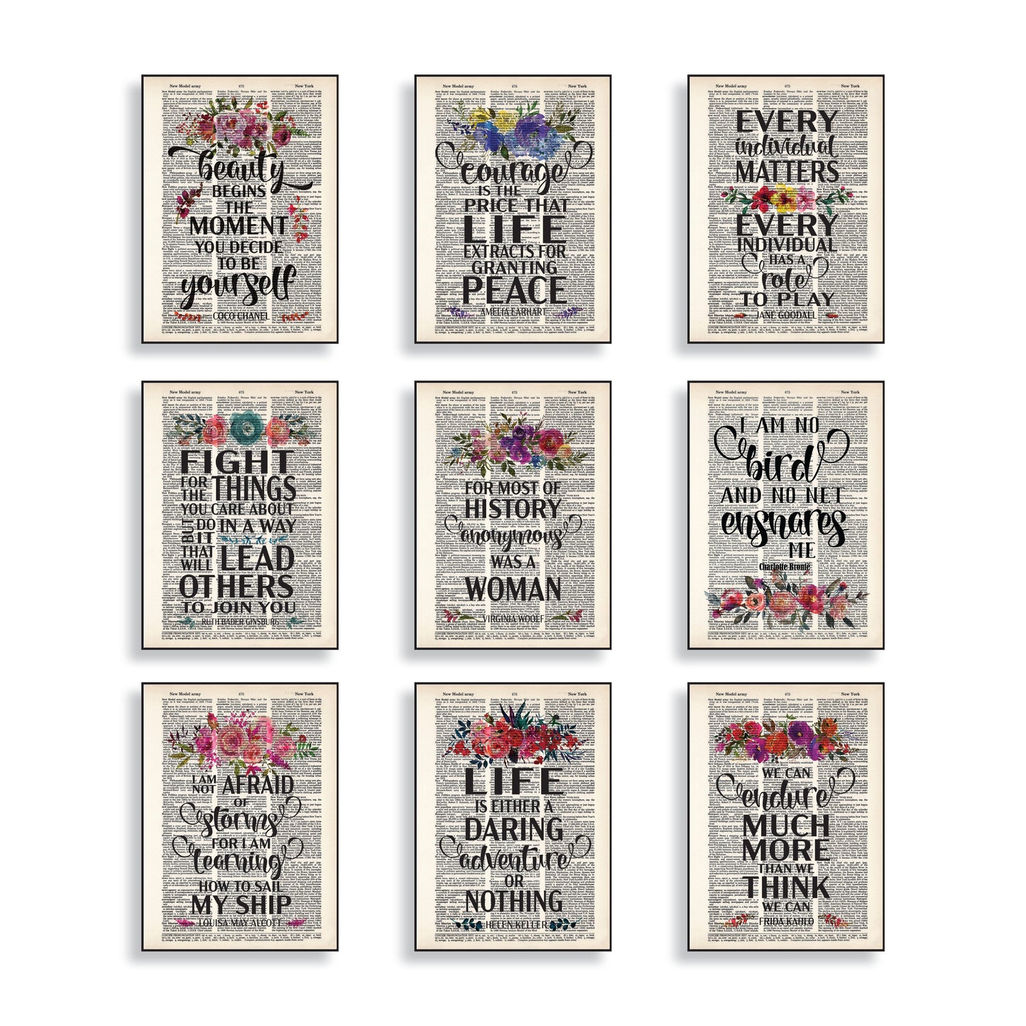 Empowered Women - Charlotte Bronte Quote - I Am No Bird and No Net Ensnares Me