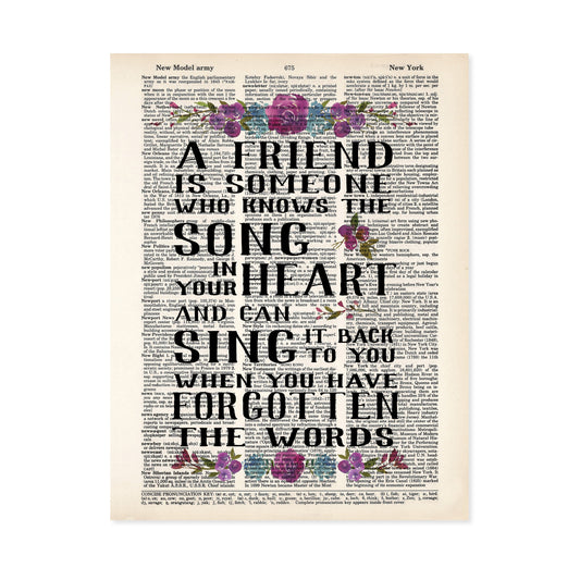A Friend is Someone Who Knows The Song in Your Heart - CS Lewis quote