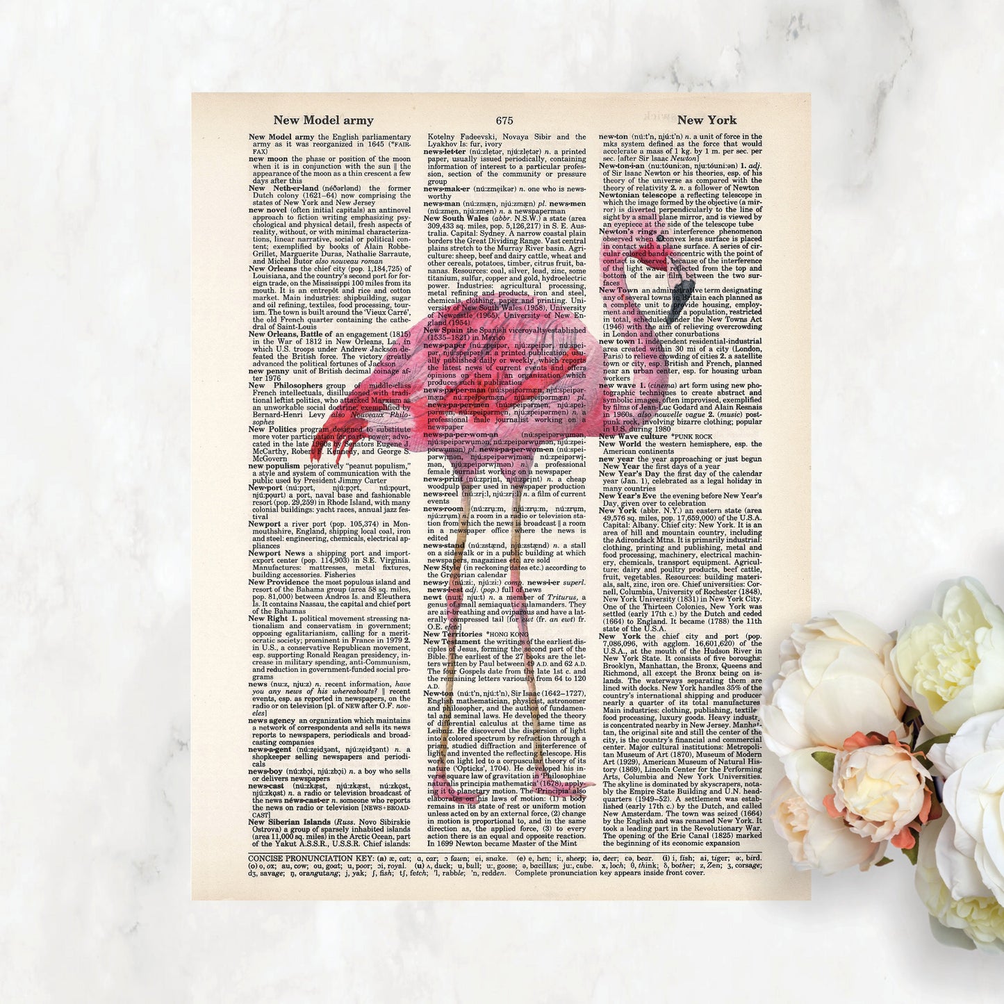 Watercolor Flamingo