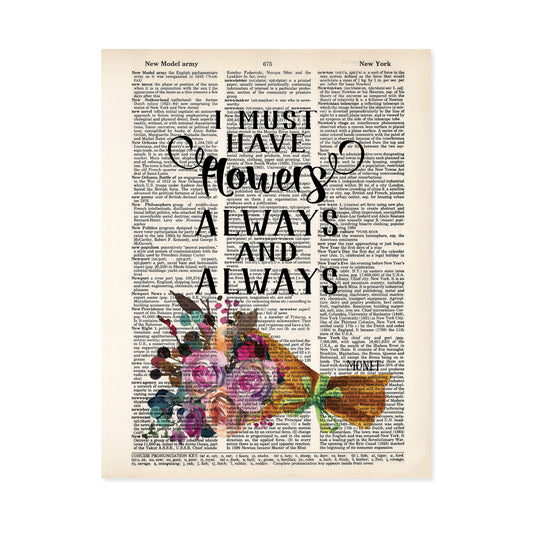 I Must Have Flowers Always and Always - Monet