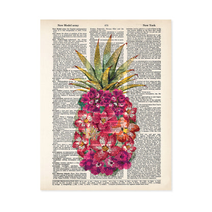 Pineapple Pink Tropical Flowers