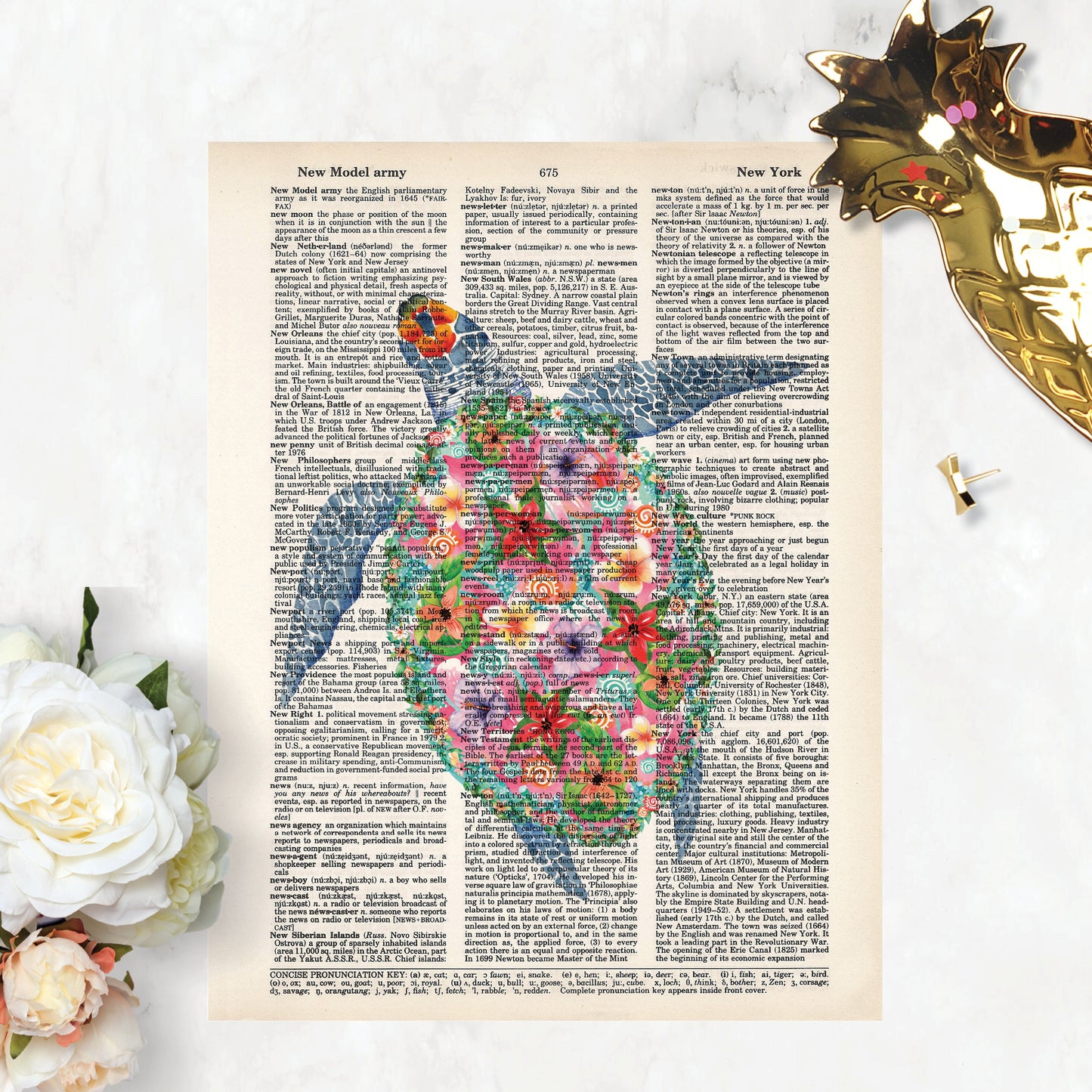 Tropical Watercolor Sea Turtle