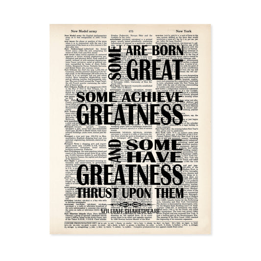Some Are Born Great - William Shakespeare Quote