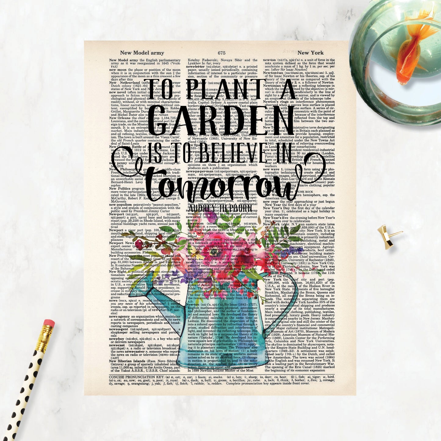 To Plant A Garden is to Believe in Tomorrow - Audrey Hepburn Quote